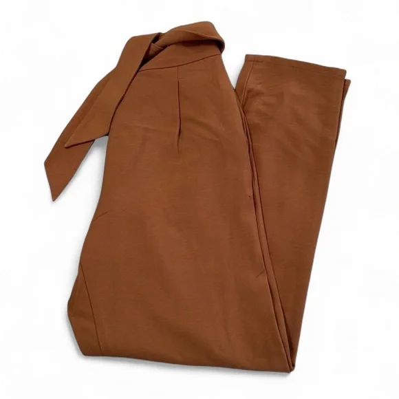 Leith Front Tie Trousers Tan Lion XS - Picture 3 of 12